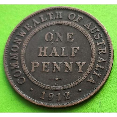 Австралия 1/2 пенни 1912 г. (Георг V) - из оборота