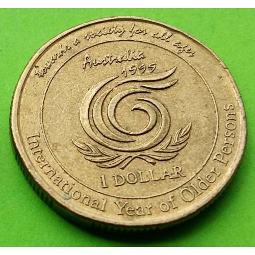  Австралия 1 доллар 1999 г. (Международный год пожилых людей)