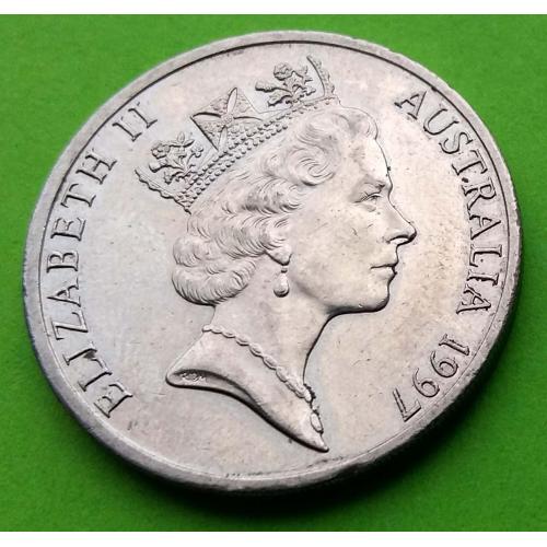 Австралия 20 центов 1997 г. (второй поортрет, пореже)