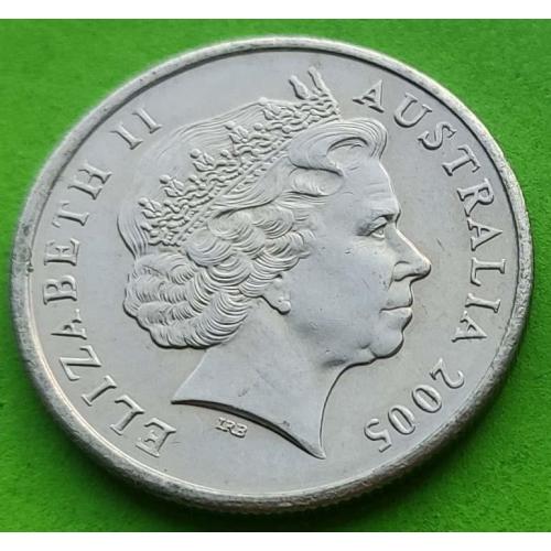 Австралия 5 центов 2005 г. (третий портрет)