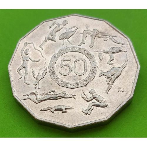 Австралия 50 центов 2005 г. (спорт - XVIII Игры Содружества)