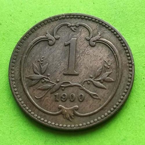 Австрия 1 крейцер 1900 г.