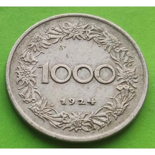 Австрия 1000 крон 1924 г.