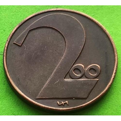 Австрия 200 крон 1924 г. - один год выпуска, отличное состояние