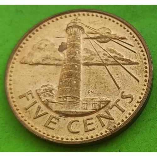 Барбадос 5 центов 2000 г.