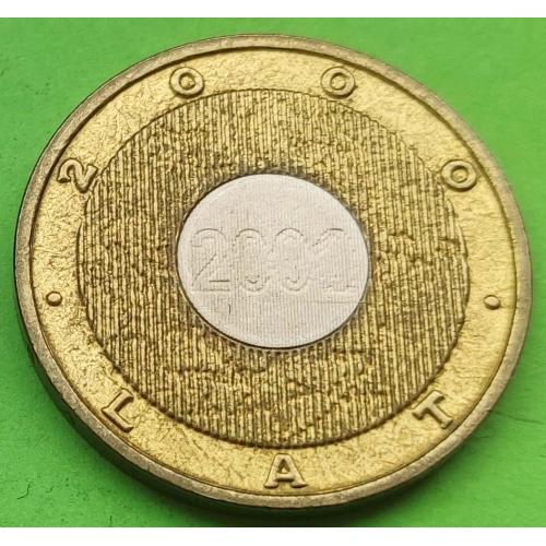 Биметалл - Польша 2 злотых 2000 г (Миллениум)