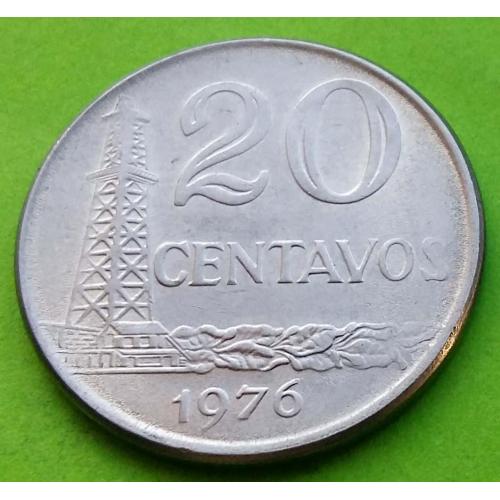 Бразилия 20 сентавос 1976 г. (магнитная)