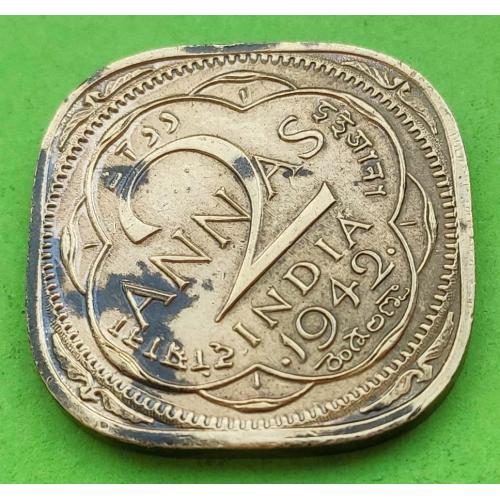 Брит. Индия 2 анны 1942 г. (Георг VI)