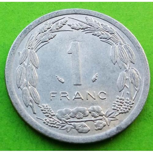 Центральная Африка 1 франк 1976 г. - редкий номинал