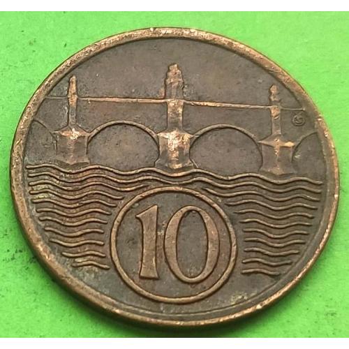 Чехословакия 10 геллеров 1925 г.