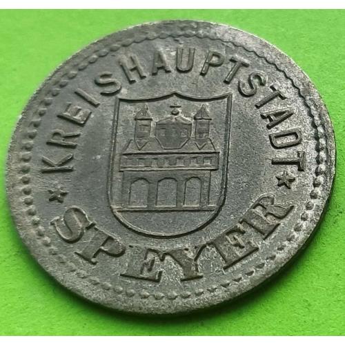Цинк - Германия (Шпайер) нотгельд 10 пфеннигов 1917 г.