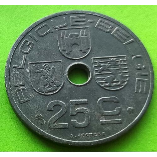 Цинк - Бельгия 25 сантимов 1943 г. (BELGIQUE - BELGIE)