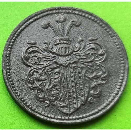 Цинк - Германия (Лейпциг) нотгельд 20 пфеннигов 1920 г.