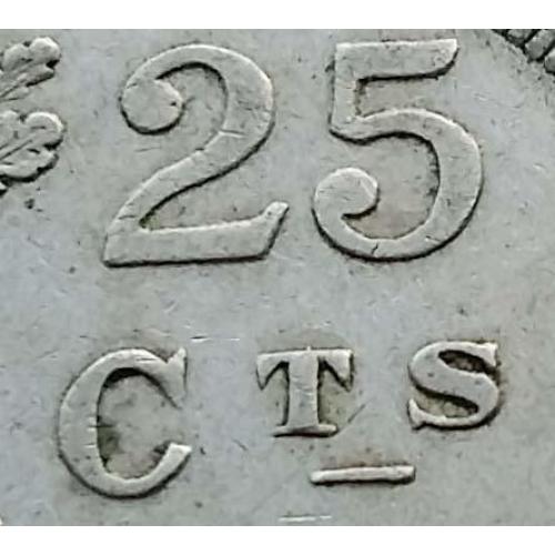 Cts - Люксембург 25 сантимов 1927 г.