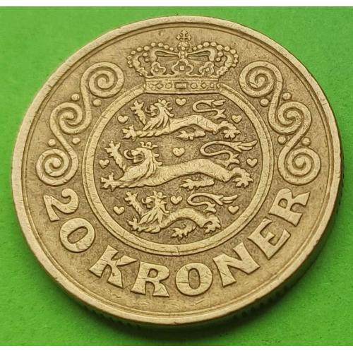 Дания 20 крон 1991 г. - регулярный чекан