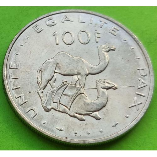 Джибути 100 франков 1977 г.
