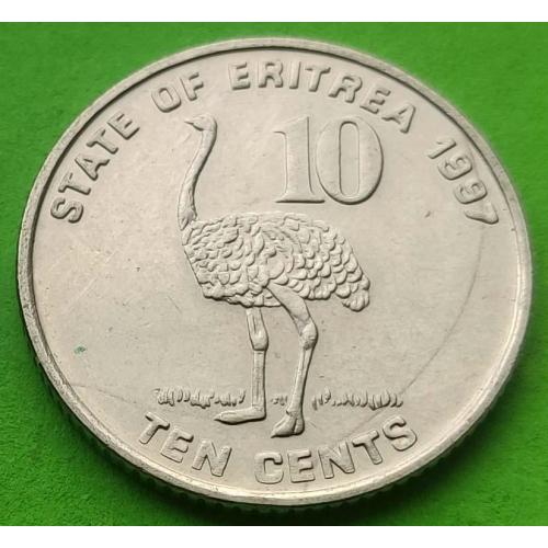 Эритрея 10 центов 1997 г.