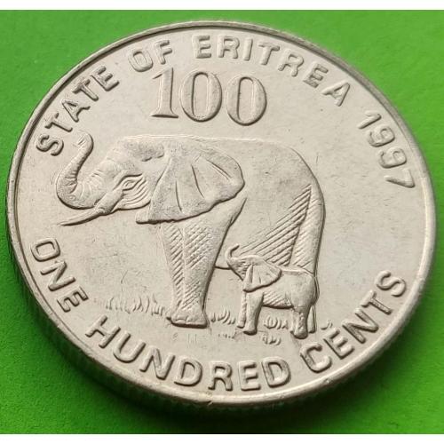 Эритрея 100 центов 1997 г.