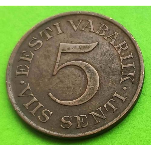 Эстония 5 сенти 1931 г.
