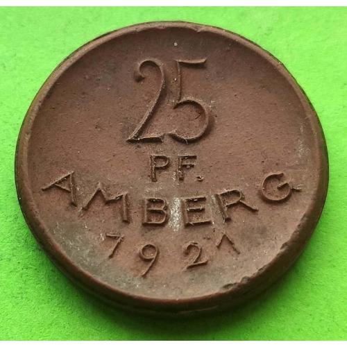 Фарфор - Нотгельд - Германия (Амберг) 25 пфеннигов 1921 г.