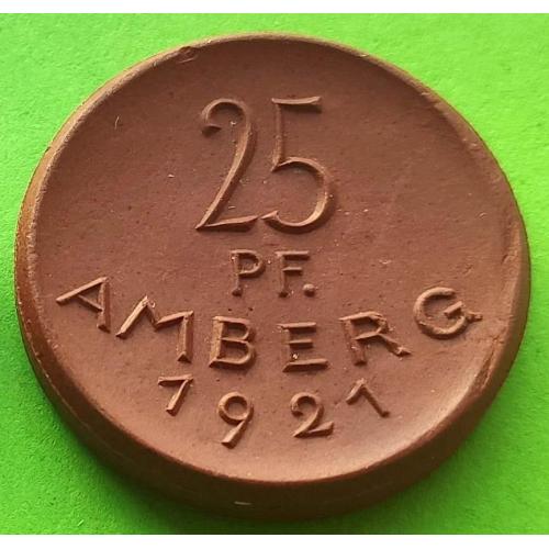Фарфор - Нотгельд - Германия (Амберг) 25 пфеннигов 1921 г.