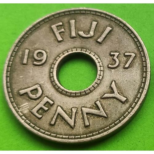 Фиджи 1 пенни 1937 г. (Георг VI - император)