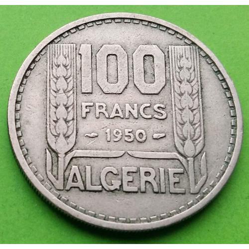 Фр. Алжир 100 франков 1950 г. 