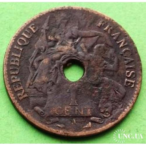 Фр. Индокитай 1 цент 1897 г. (диаметр 27.5 mm - тип монеты 1896-1907 гг.)