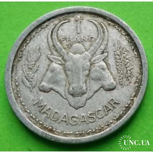 Фр. Мадагаскар 1 франк 1948 г.