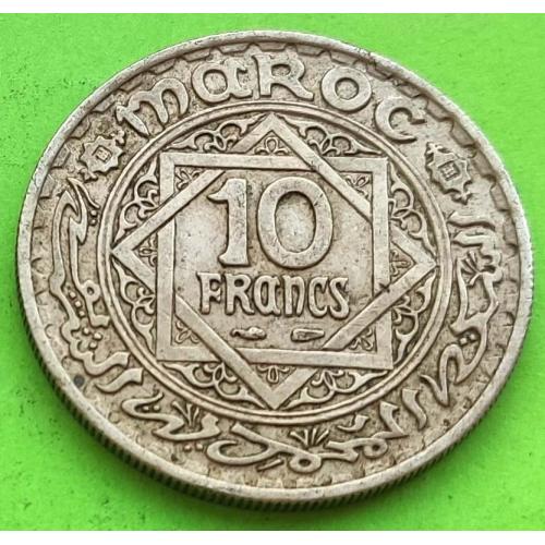 Фр. Марокко 10 франков 1947 (1366) г.
