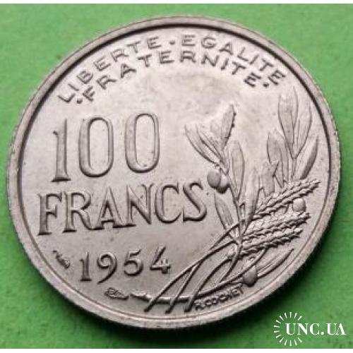 Франция 100 франков 1954 г.