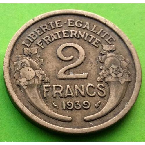 Франция 2 франка 1939 г.