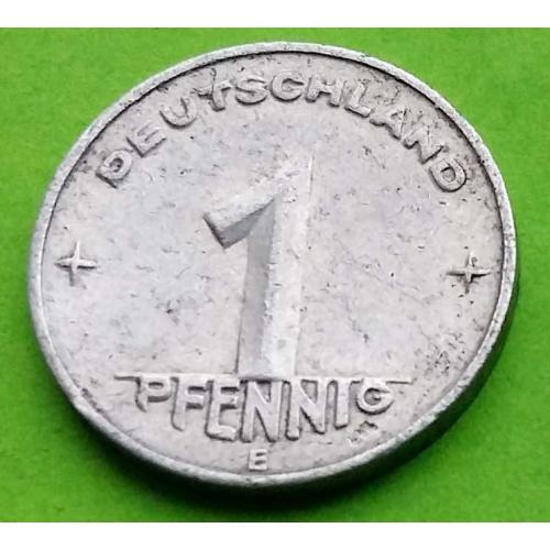 ГДР 1 пфенниг 1950 г. (E) - редкий монетный двор