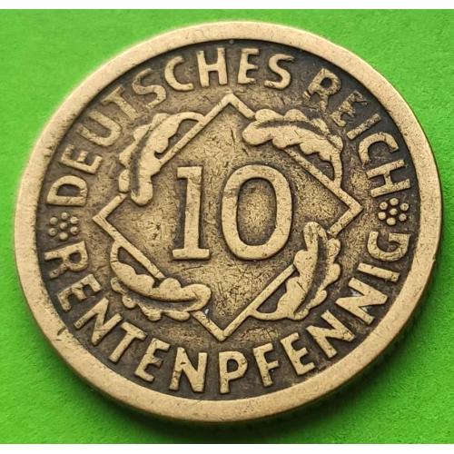 Германия 10 рентенфеннигов 1924 г. (A)