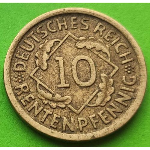 Германия 10 рентенфеннигов 1924 г. (G)