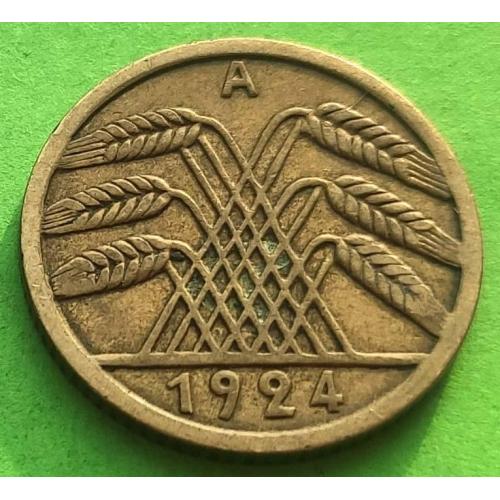 Германия 5 пфеннигов 1924 г. (A) - (рентенпфенниг)