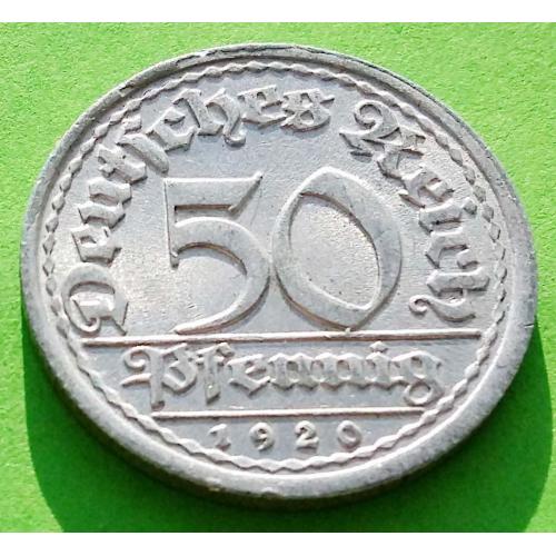 Германия 50 пфеннигов 1920 г. (J)