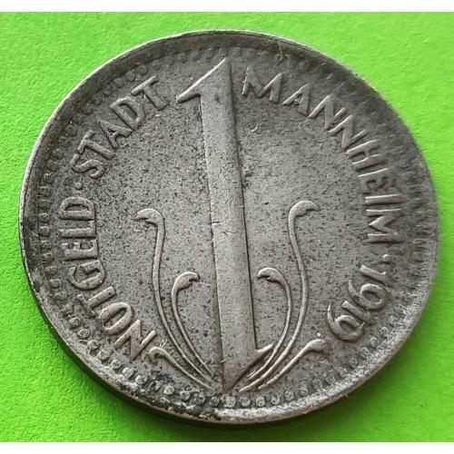 (+++) Германия (Мангейм) нотгельд 10 пфеннигов 1919 г.