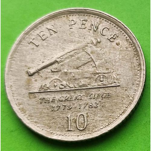 Гибралтар 10 пенсов 2007 г.