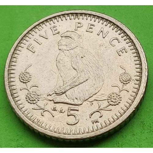 Гибралтар 5 пенсов 1999 г. (поздний портрет Елизаветы II)