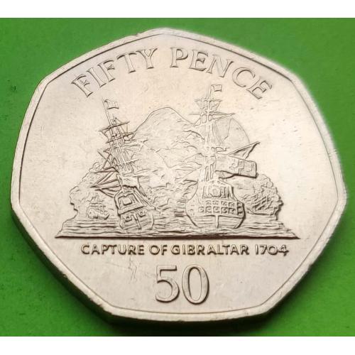 Гибралтар 50 пенсов 2006 г. (корабль)