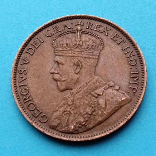 Хорошее состояние - Канада 1 цент 1914 г. (Георг V)