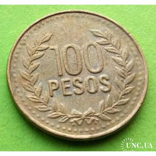Хорошее состояние - Колумбия 100 песо 2010 г.