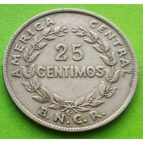 Хорошее состояние - Коста-Рика 25 сентаво 1948 г. (B.N.C.R.) - нечастая