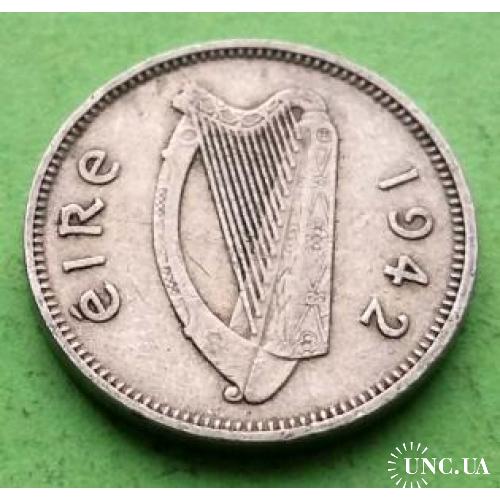 Ирландия 3 пенса 1942 г.