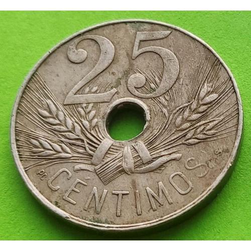 Испания 25 сентимо 1927 г.