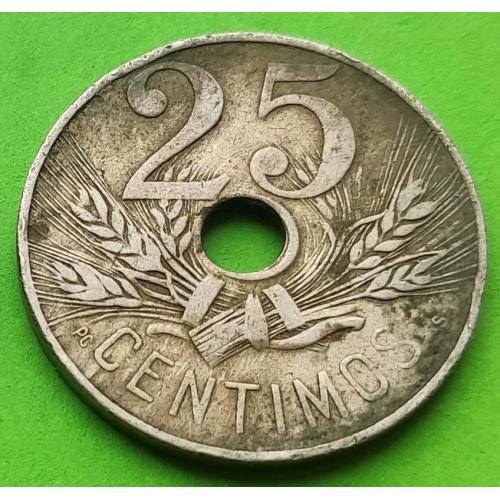 Испания 25 сентимо 1927 г.