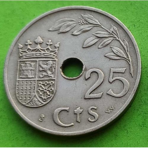 Испания 25 сентимо 1937 г. 