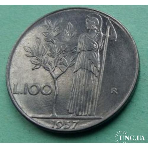 Италия 100 лир 1957 г.