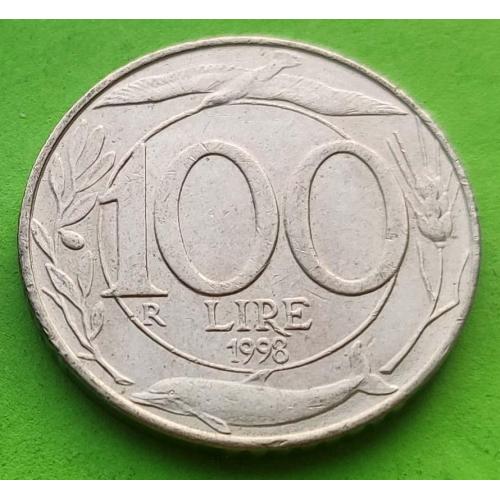 Италия 100 лир 1998 г.